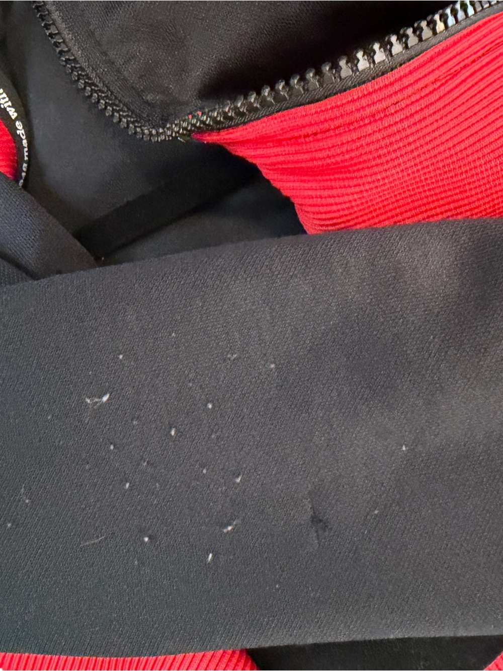 Puma Black Jacket with Red Accents and White Stripes - Picture 15 of 15